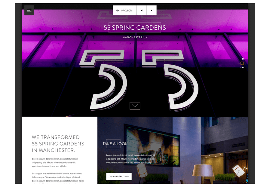 Migoshatermo created the website for construction company ARCO to present their services